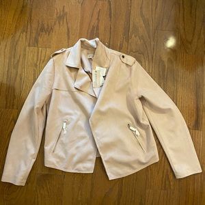 Light Pink Suede Jacket